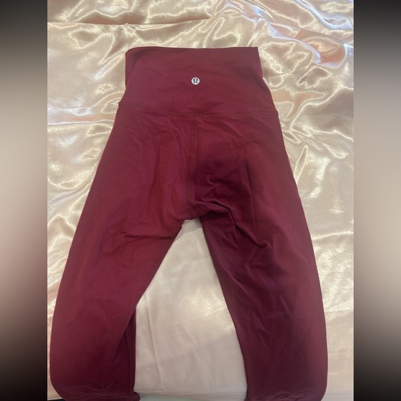 Lululemon Align HR leggings 28” Red Merlot - Picture 2 of 7